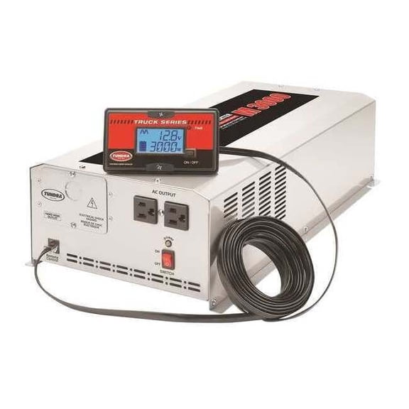 Power Inverter, Modified Sine Wave, 6,000 W Peak, 3,000 W Continuous, 2 Outlets