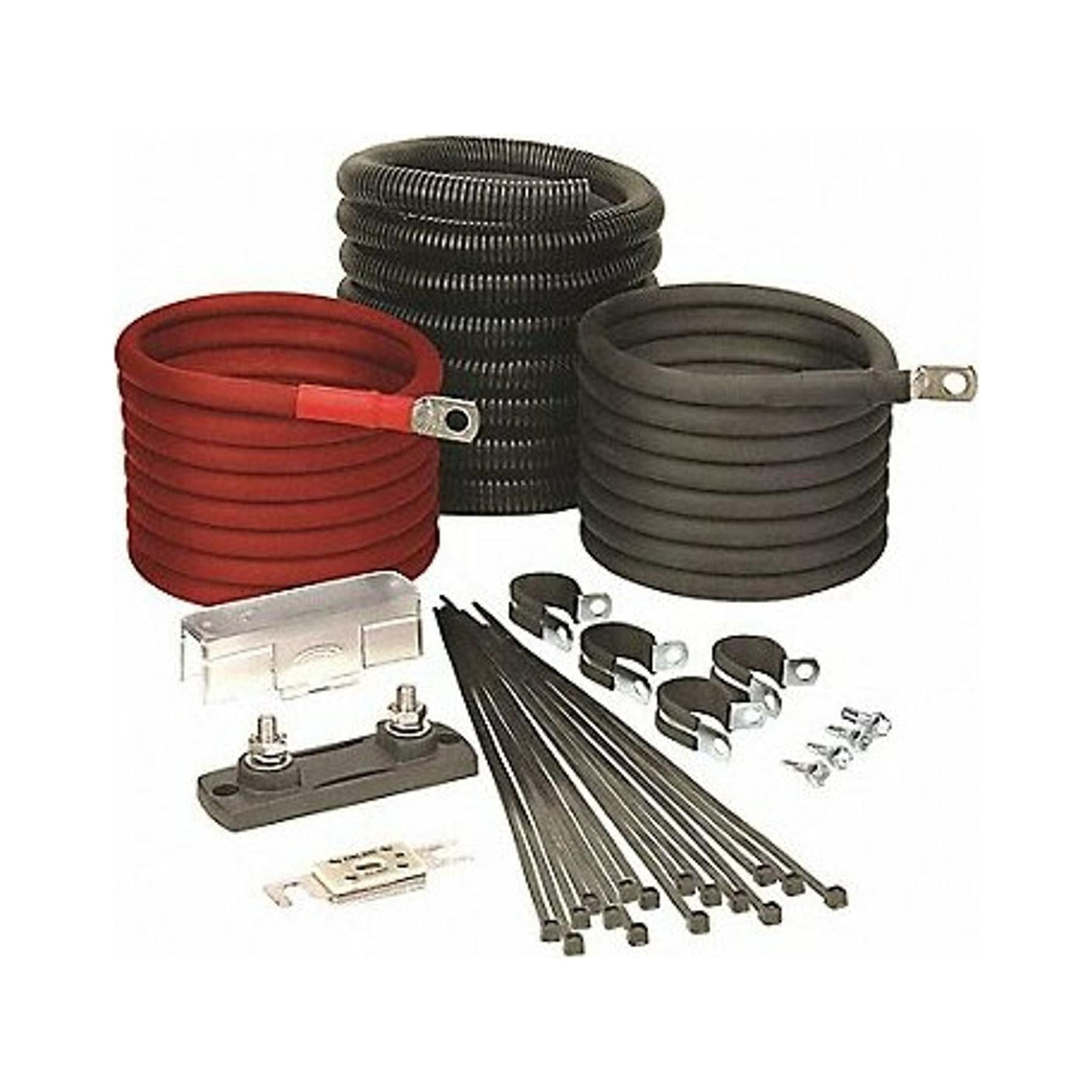 Tundra 12 ft Red and Black Inverter Installation Kit