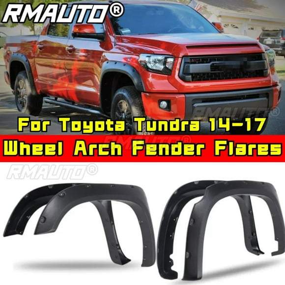 Tundra Wheel Arch Fender Flares 4Pcs/Set Car Front+Rear Mudguards Splash Guard Mud Flap Body Kit For Toyota Tundra 2007-2013 2014-2017 Car Accessories