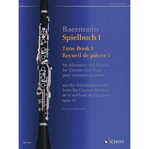Tune Book 1, Op. 63: Concert Pieces from the Clarinet Method - Clarinet and Piano (Paperback)
