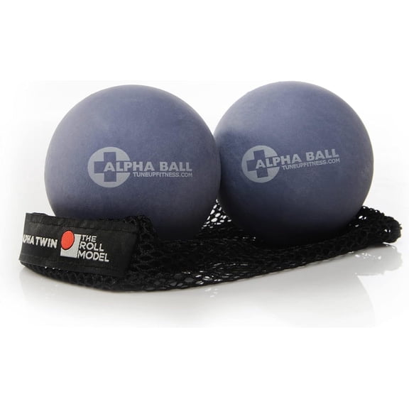 Tune Up Fitness Alpha Twin Set – Large Therapy Balls for Deep Tissue Massage, Trigger Point & Myofascial Release | Relieve Back, Glute, Hamstring, and IT Band Tension | Includes Tote Bag