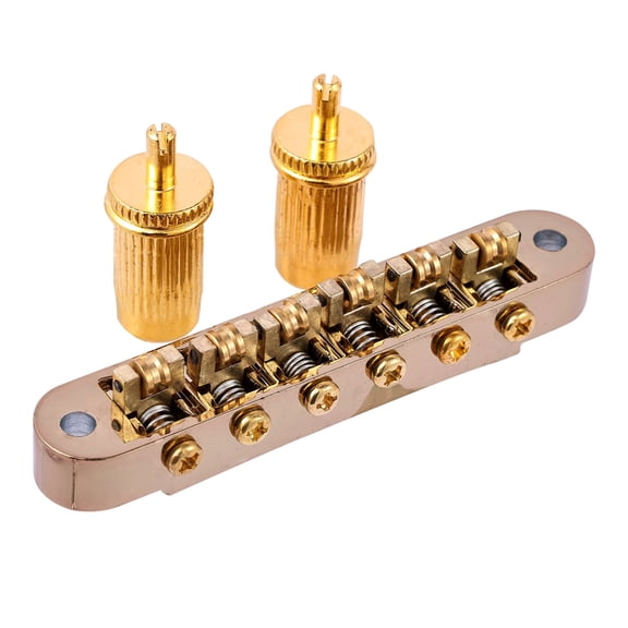 Tune O-Matic Style Zinc Alloy Guitar Bridge Roller Saddles 6 String Compatible with Electric Guitar Parts Replacements