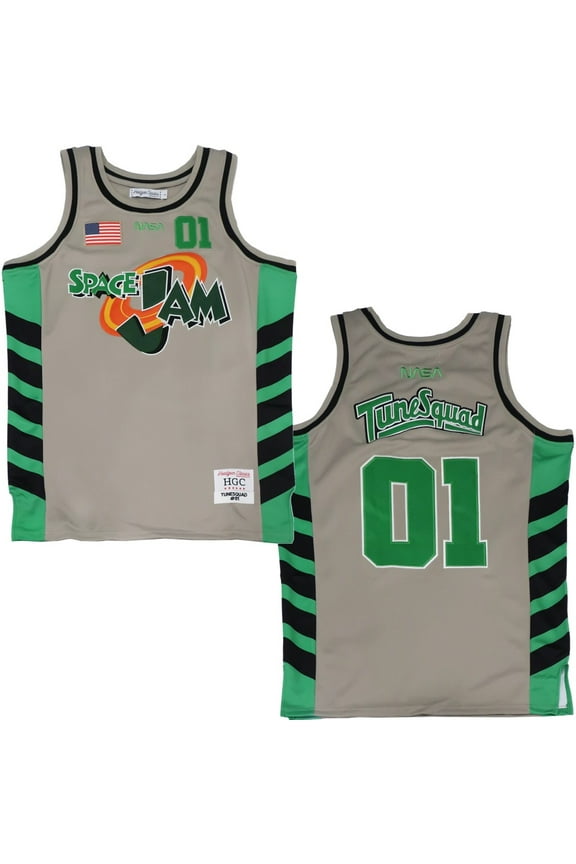 Tune Squad Space Jam NASA Men's Headgear Classics Embroidered Basketball Jersey (XX-Large)