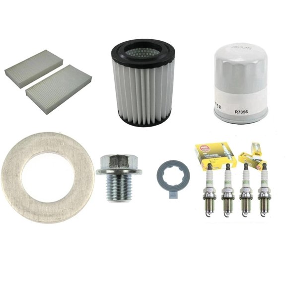 PartsDrive OEM Tune Up Kit Air Oil Cabin Filter Drain Plug Spark Plugs for Acura RSX Honda CR-V