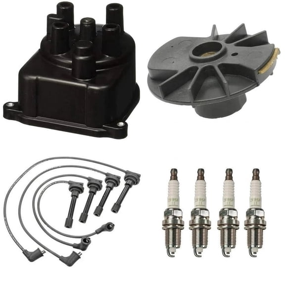 Tune Up Kit NGK V-Power Plugs Wires HE76 for Honda Civic CX DX LX EX 1.6L 96-00