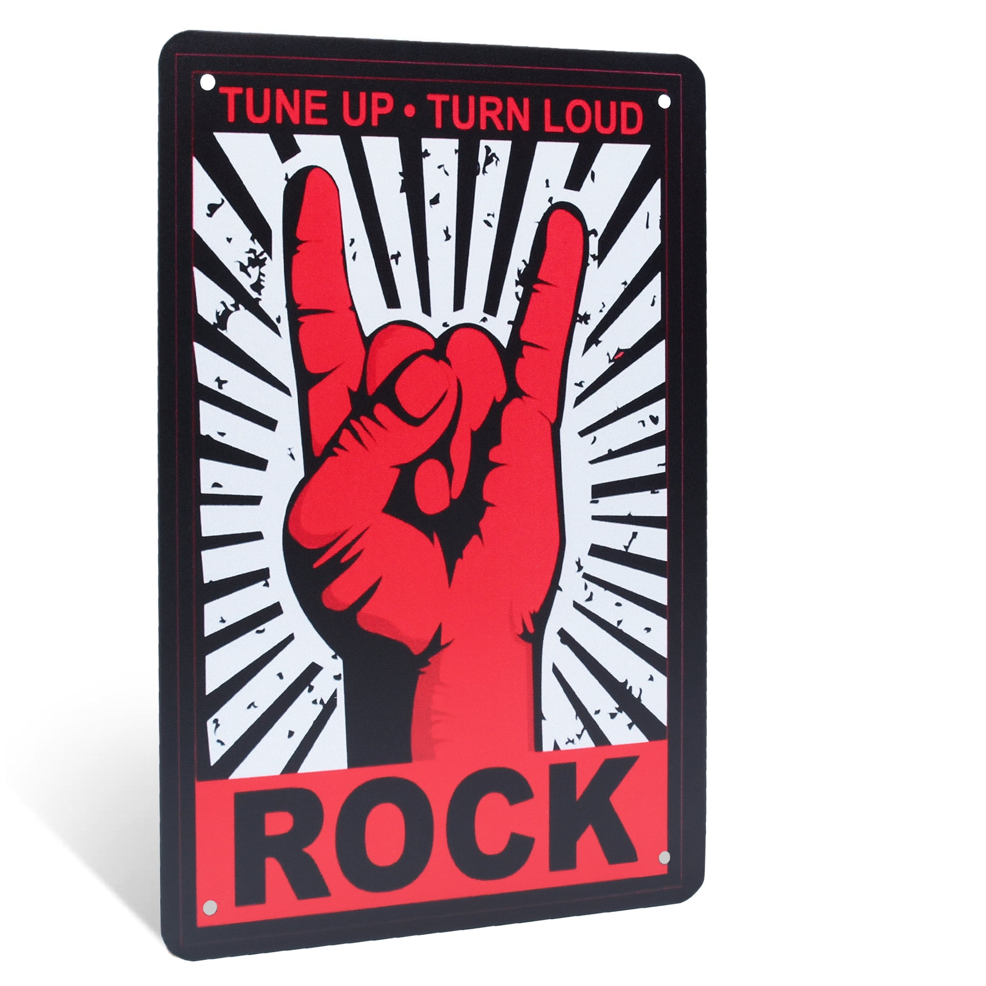 TreasureGurus Tune Up Turn Loud Rock On Wall Sign - Thumbnail 2