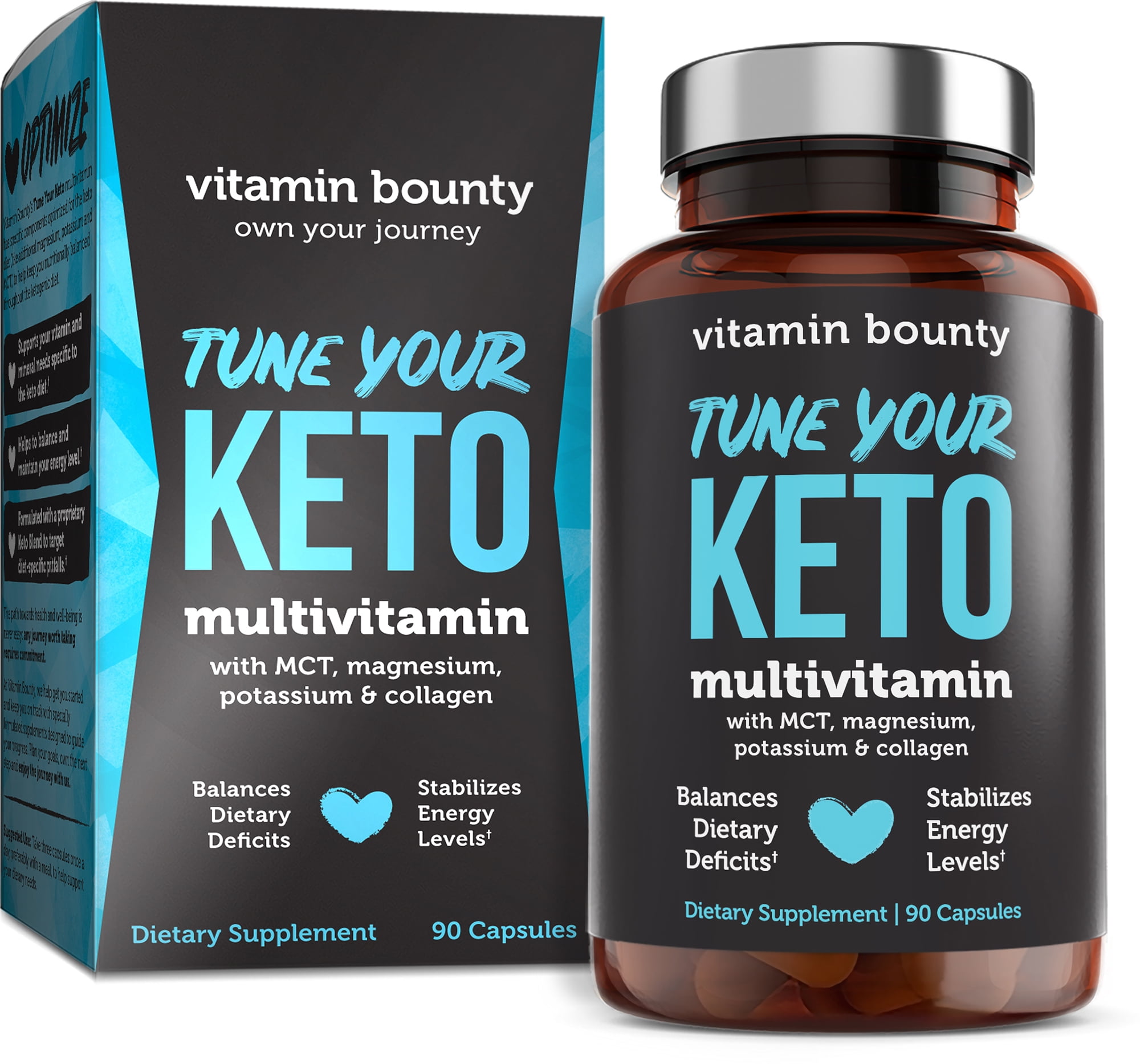 Tune Your Keto Multivitamin by Vitamin Bounty - Dietary Supplement for Adults, Supports Keto Diet