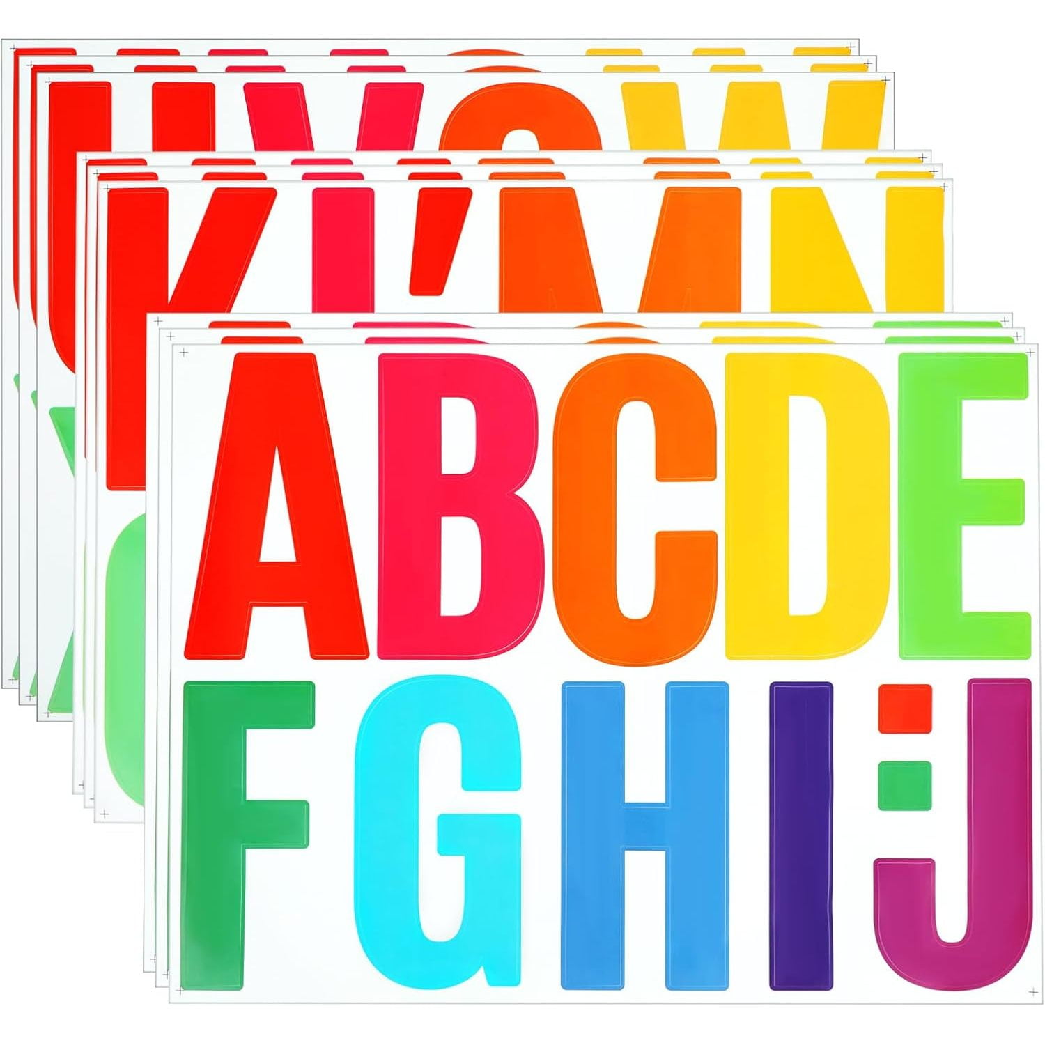 102PCS Large Letter Stickers, Vinyl Letters 4 Inch Large