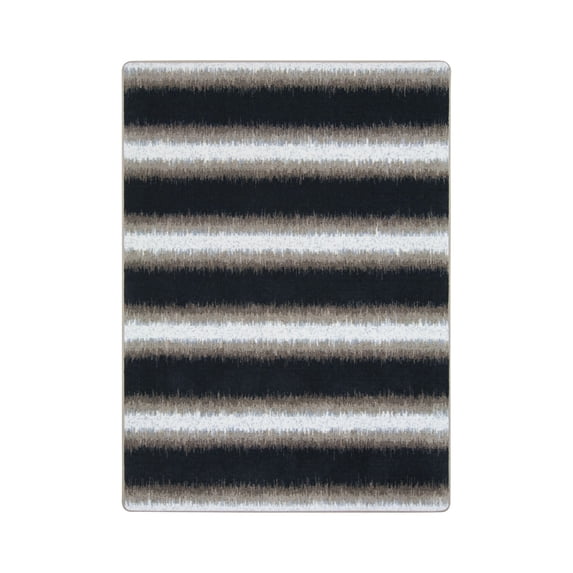 Tuned Out 7'8" x 10'9" Area Rug In Color Onyx-Color:Onyx,Material:Nylon