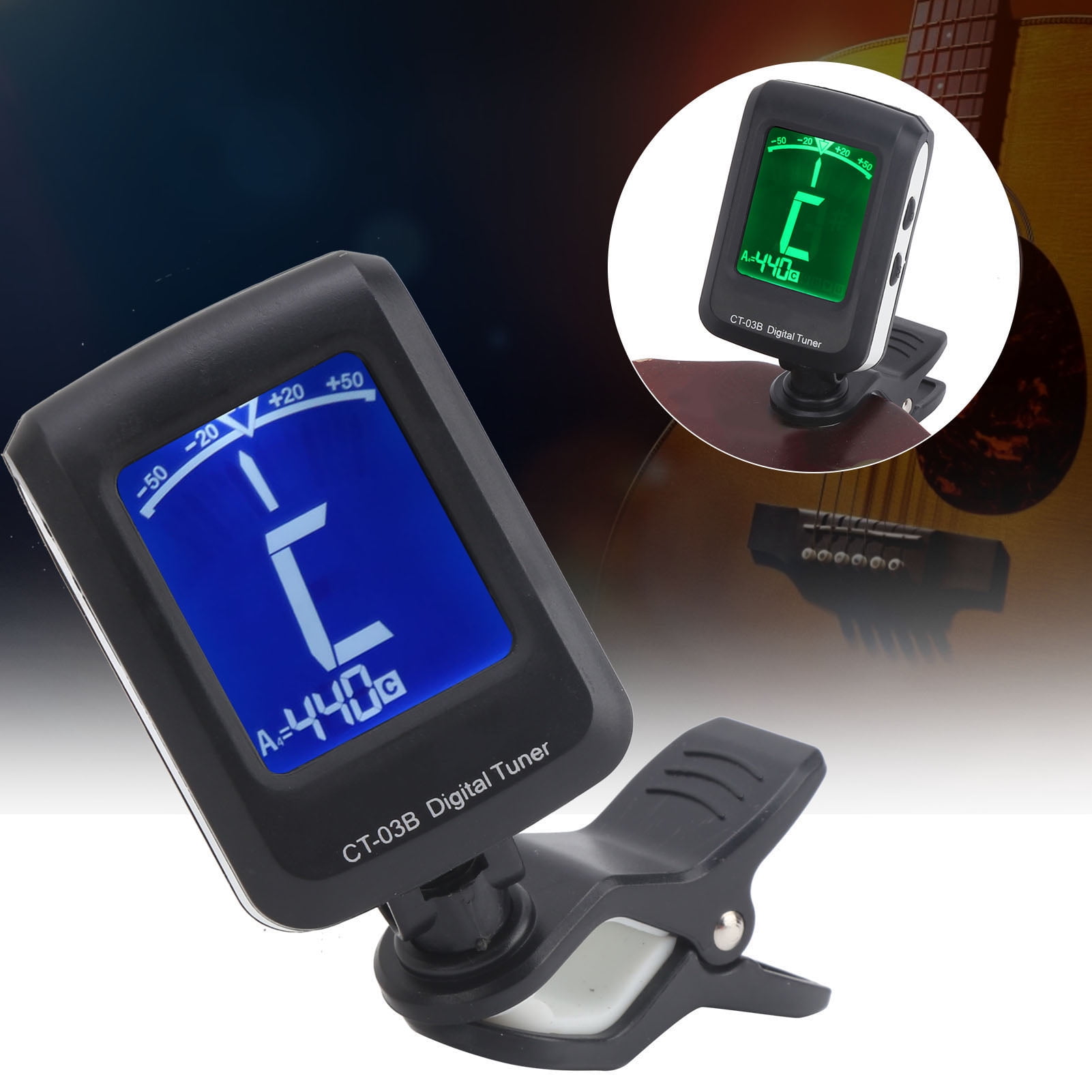 Tuner For Beginners, Guitar Bass Tuner Simple And Practical Small In