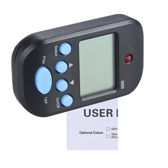 Tuner Metronome Light Professional Clip on Digital Beat Tempo Metronome LCD Screen Lightweight & Mini for Violin Guitar Bass Musical Instrument Black