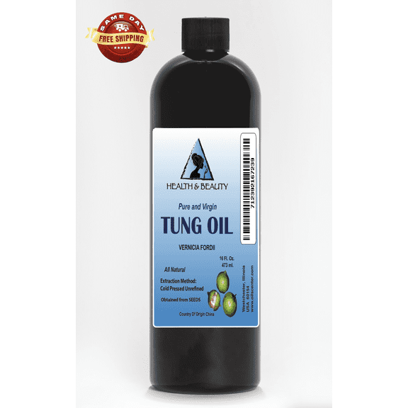 Tung Oil Unrefined Wood Finishing Organic H&B Oils Center Co. Pure 48 oz