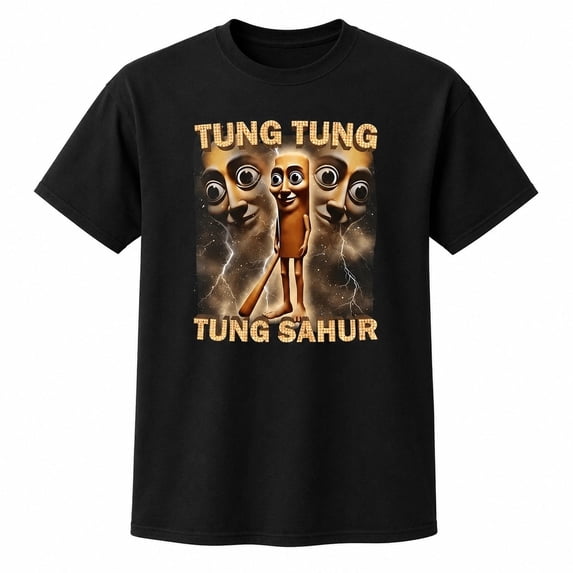 Tung Tung Sahur Graphic T-Shirt, Unisex Classic Fit Cotton Tee