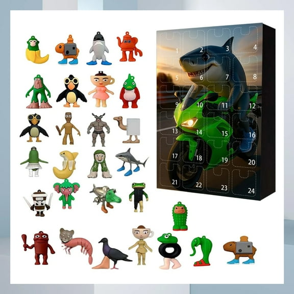 Tung Tung Tung Sahur Advent Calendar, Tralalero Tralala Figure Toys, 24 Day italian brainrot Figure Countdown Calendar Collection Decoration Gifts (2025 latest model)