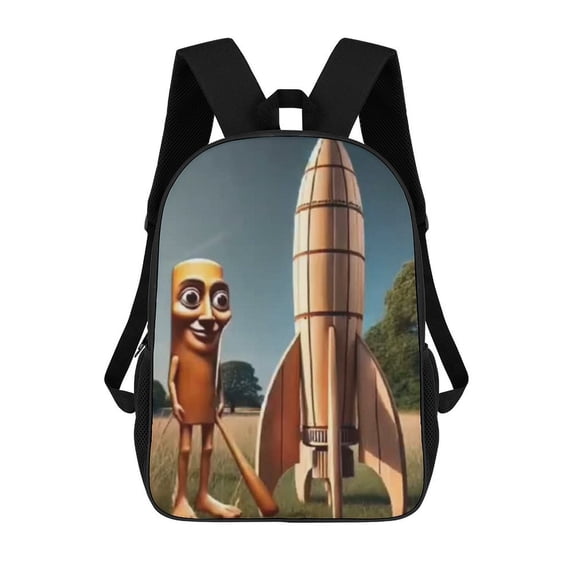 Tung Tung Tung Sahur Backpack, Large Capacity Backpack, 17 Inch Laptop Backpack for Daily College Work Travel