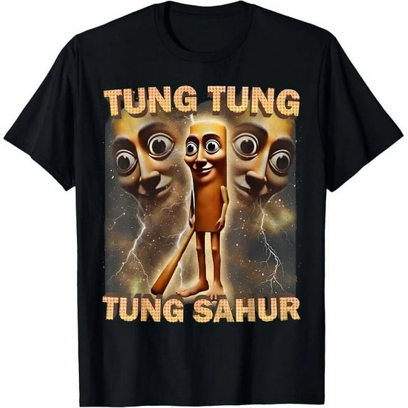 Tung Tung Tung Sahur Funny Brainrot Gen Z T-Shirt Unisex S-5XL Hot Trending Shirt, Vintage Birthday Gift