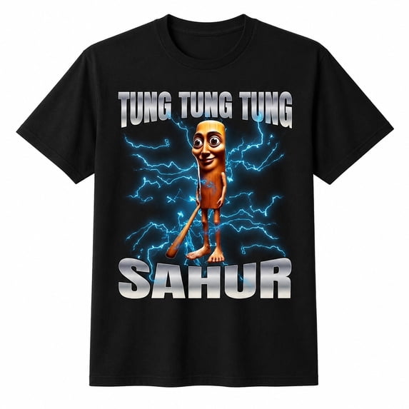 Tung Tung Tung Sahur Graphic T-Shirt, Unisex Classic Fit Cotton Tee