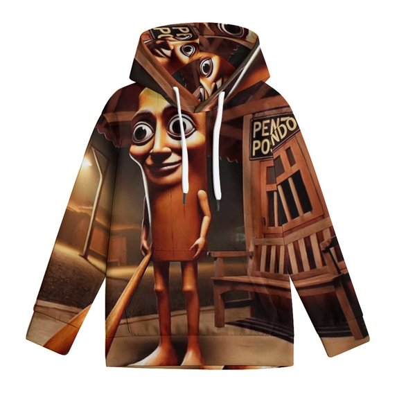 Tung Tung Tung Sahur Hoodies for Boys Girls, Kids 3D Print Pullover Hooded With Pocket, Youth Novelty Long Sleeve Hooded, Fashion Sweatshirt, S-XL