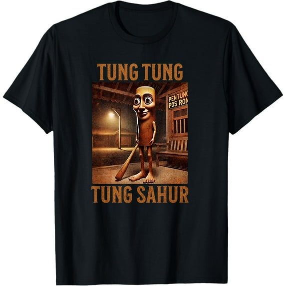 Tung Tung Tung Sahur Italian Brainrot T-Shirt Unisex S-5Xl Hot Trending Shirt, Vintage Birthday Gift