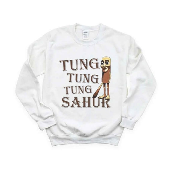 Tung Tung Tung Sahur Meme Brainrot Funny Viral Joke T-Shirt , Hoodie , Sweatshirt, for men & women, up to size 5XL.