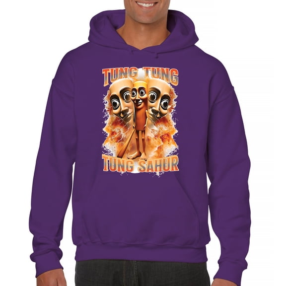 Tung Tung Tung Sahur Unisex Hoodie Fun Italian Brainrot Gen Z Alpha Meme