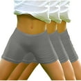 thumbnail image 1 of Tungbrin Biker Shorts for Girls 3 Pack Stretchy Elastic Waisted Compression Shorts Comfy Bottoms for Under Dress, 1 of 5