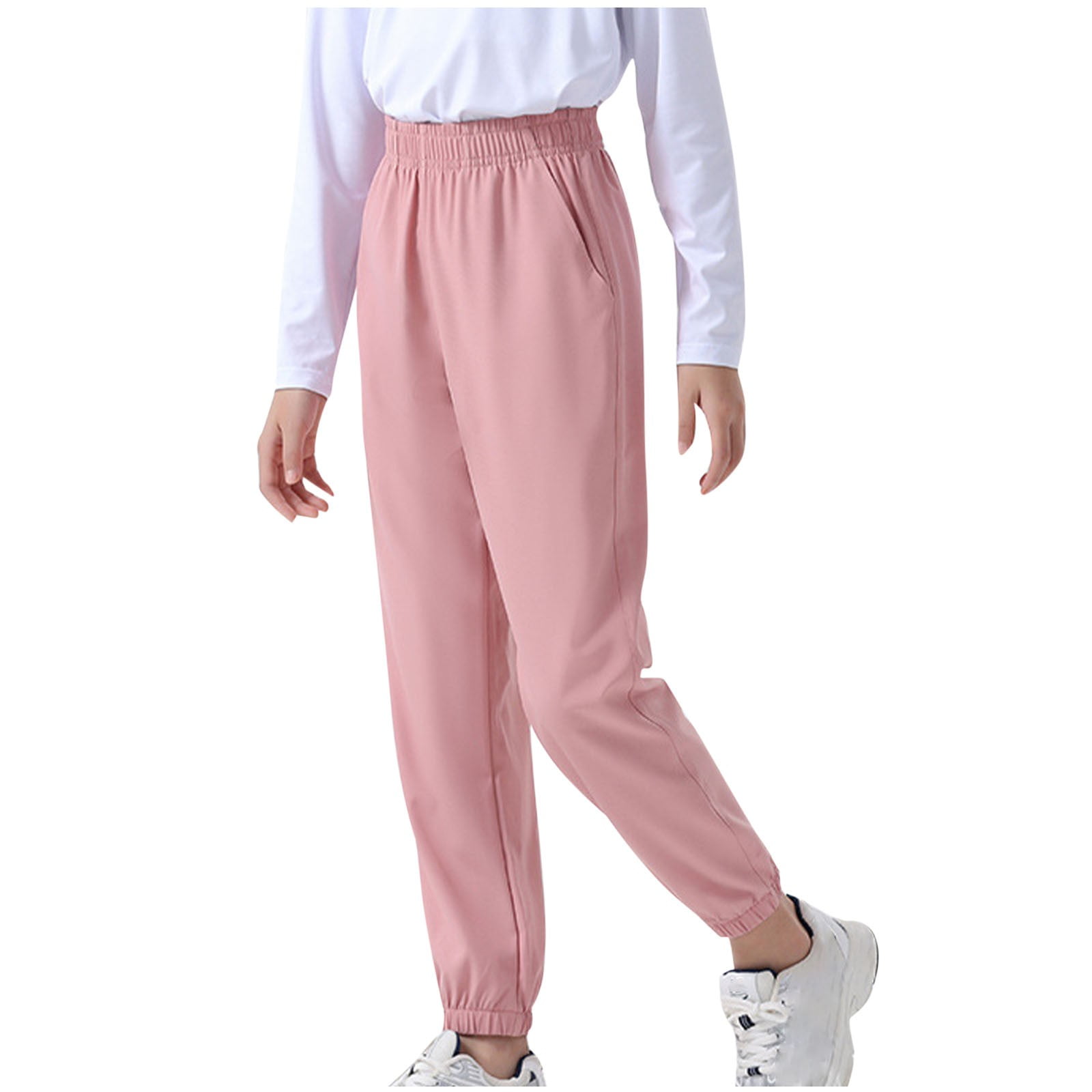 Pink Sports Track Pants For Girls Ajile By Pantaloons Pink Cotton
