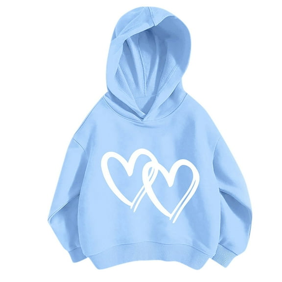 Tungbrin Hoodies for Toddler Boys Girls Long Sleeve Fall Fleece Sweatshirt Cute Graphic Printed Pullover Tops