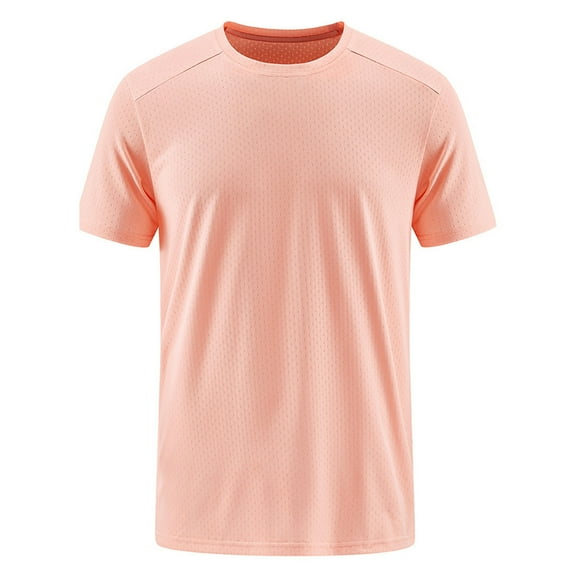 Tungbrin Men's Athletic Shirt Summer Loose Breathable Short Sleeve Tees Big and Talls Casual Fitness Running T Shirts