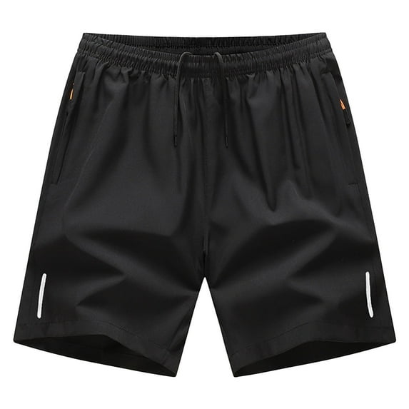 Tungbrin Men's Big and Talls Gym Shorts Summer Quick Drying Shorts Casual Loose Workout Running Short with Zipper Pockets