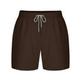 thumbnail image 1 of Tungbrin Mens Casual Shorts Elastic Waist Drawstring Shorts 2025 Summer Big and Talls Beach Shorts with Pockets, 1 of 5