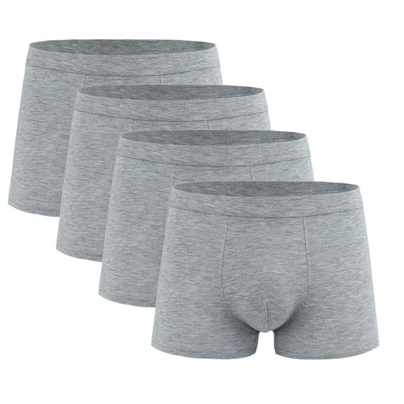 Tungbrin Mens Plus Size Boxer Briefs Soft Comfortable Breathable Mid Rise Panties Stretchy Leak Proof Underwear 3 Pack