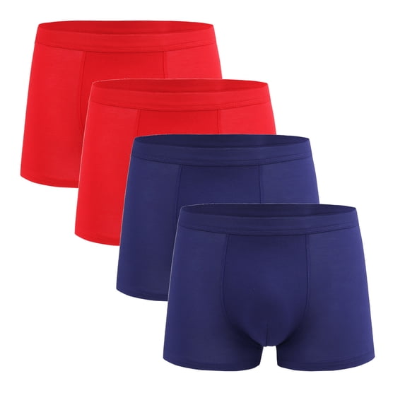 Tungbrin Mens Plus Size Boxer Briefs Soft Comfortable Breathable Mid Rise Panties Stretchy Leak Proof Underwear 3 Pack
