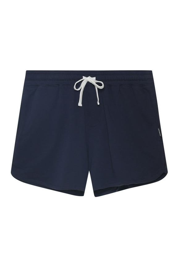 Mens Running Shorts Summer Comfy Soft 4 Inch Drawstring Elastic Waist Cotton Shorts Outdoors Athletic Shorts