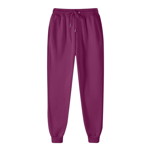 Tungbrin Plus Size Pants for Women Drawstring Elastic Waist Cinch Bottom Trousers with Pockets Soft Comfy Solid Casual Pants
