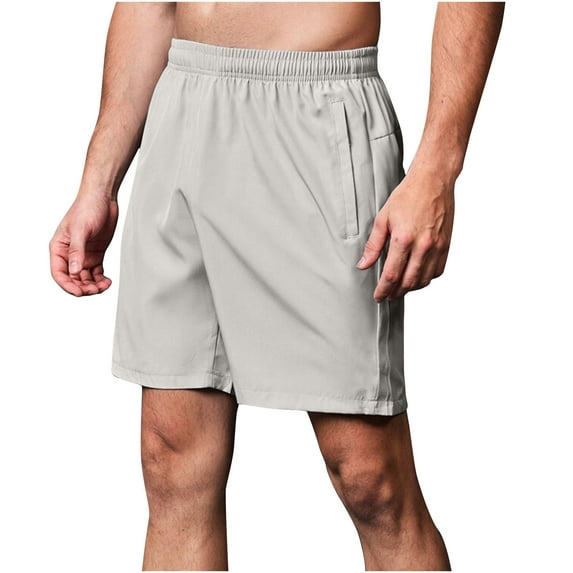 Tungbrin Summer Athletic Gym Shorts Mens Casual High Elastic Waist Running Short Lightweight Breathable Sports Shorts