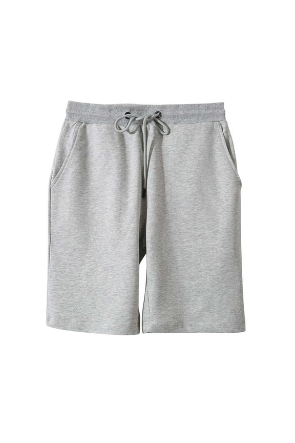 Women's Plus Size Shorts Summer Loose Comfy Casual Shorts with Pockets Drawstring Elastic Waist Straight Shorts