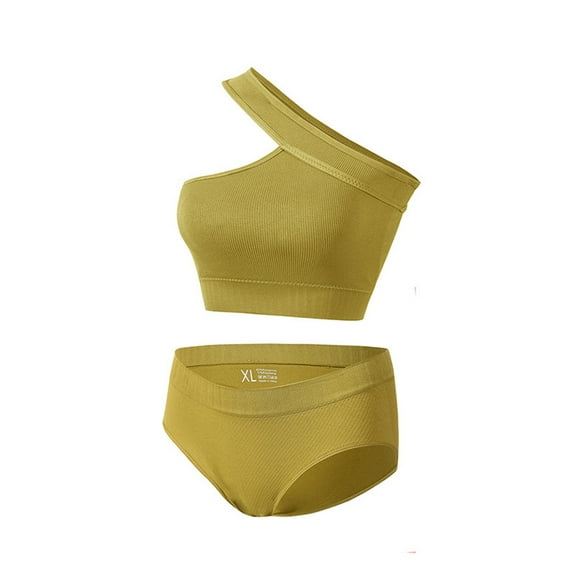 Tungbrin Workout Sets for Women Solid Lightweight Stretch Yoga Athletic Outfits Underwear Briefs Shapewear Outfits