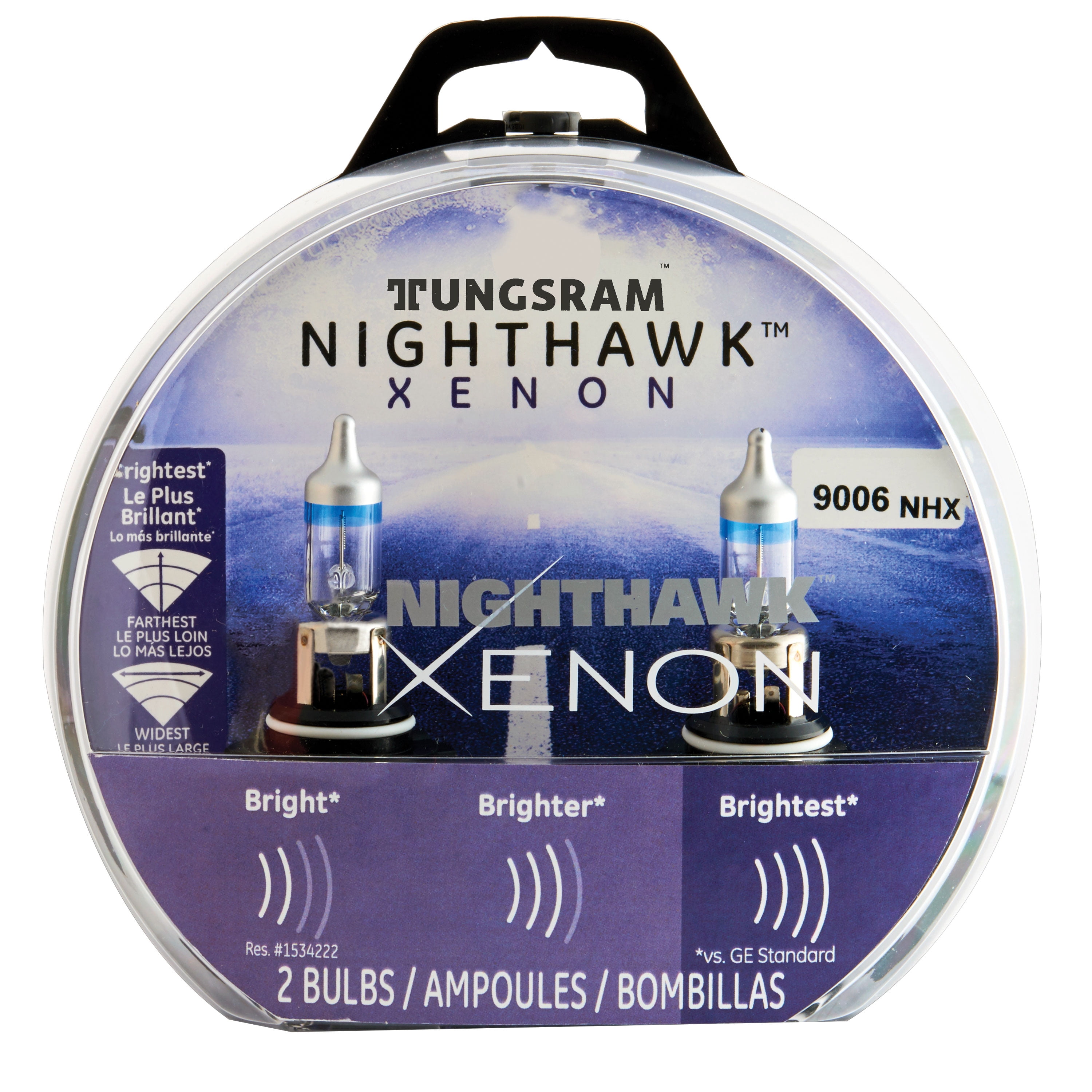Tungsram 9006 Nighthawk Xenon Halogen Bulb, 2-pack