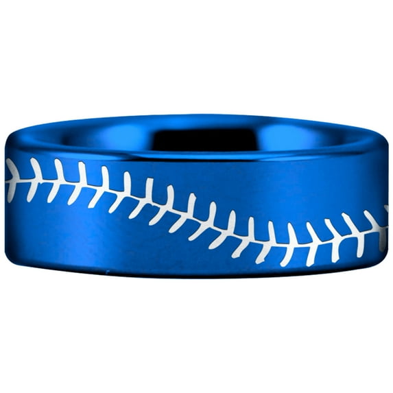 Tungsten Baseball Stitch Ring