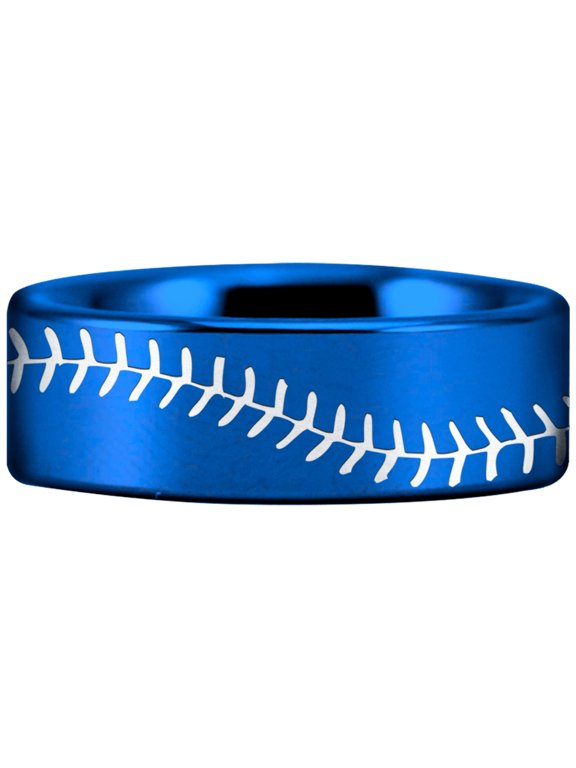 Tungsten Baseball Stitch Ring