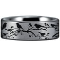thumbnail image 1 of Tungsten Birds And Branches Ring, 1 of 10
