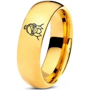 Gold Ring Set Gamer Miniatures Tungsten Retirement Engraved Sister Jewelry Bride Gifts 70s
