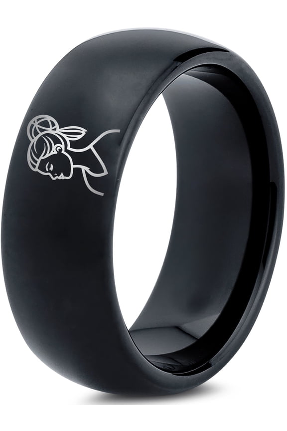 Tungsten Black Jewelry Birthday Gifts Gamer Wedding Bands Set Tungsten Ring Men Gift Sets