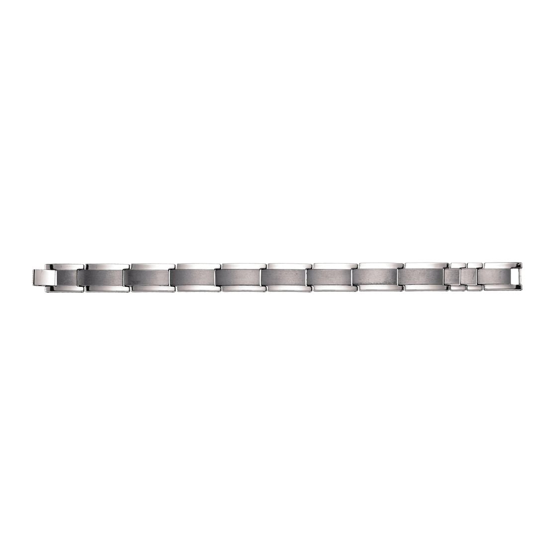 Tungsten Black Tone Mens Polished Link Bracelet 13mm 8.5 Inch Link Bracelet for Men