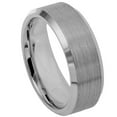 thumbnail image 1 of Tungsten Brushed Center High Polish Beveled Edge 8MM Band Ring Size 12, 1 of 3