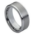 thumbnail image 1 of Tungsten Brushed Center Shiny Raised Edges Ring Size 13, 1 of 3