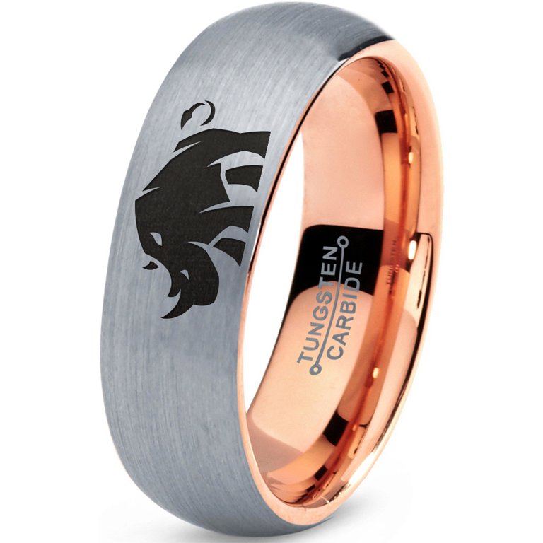 Tungsten Bulky Rhino Rhinoceros Band Ring 7mm Men Women Comfort