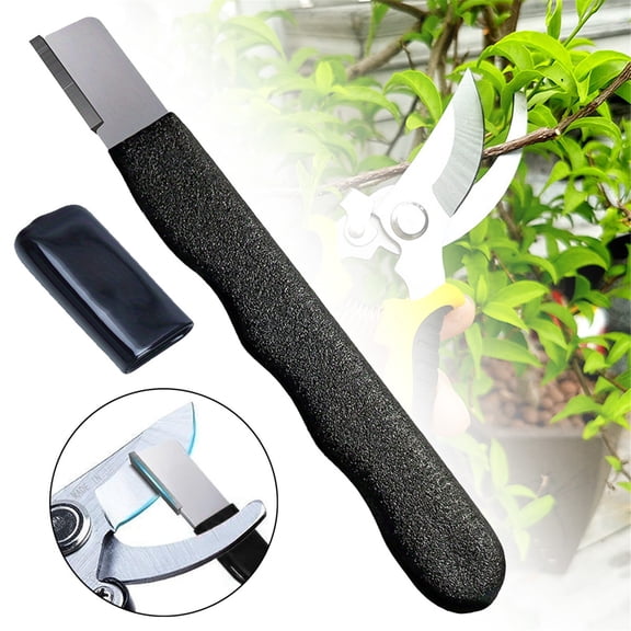 Tungsten Carbide Blade Sharpener, Portable Garden Tool Sharpener Lightweight Sharpener for Pruning Shears Scissors Clippers Knives Outdoor Use, By Preplabs