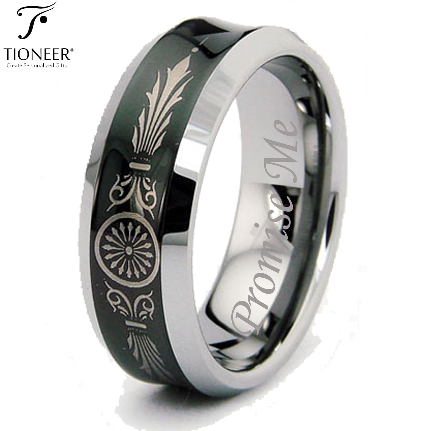 3 Kings Gothic Ring Sterling Silver Wedding Band